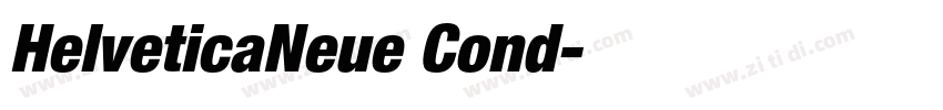 HelveticaNeue Cond字体转换